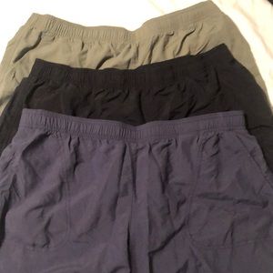 Three pairs of Sandy River Columbia shorts